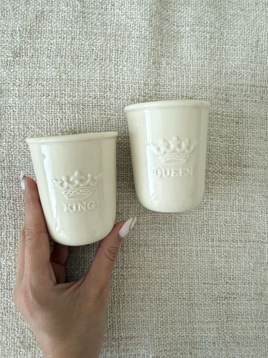 Комплект порцеланови чашки с надпис