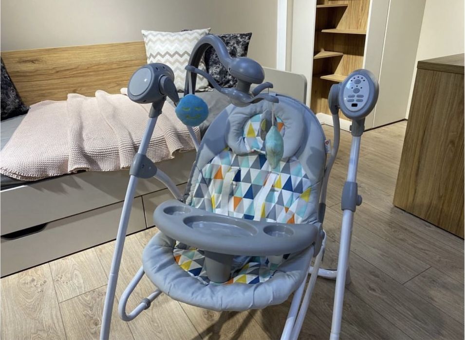 Шезлонг 2в1 б/у