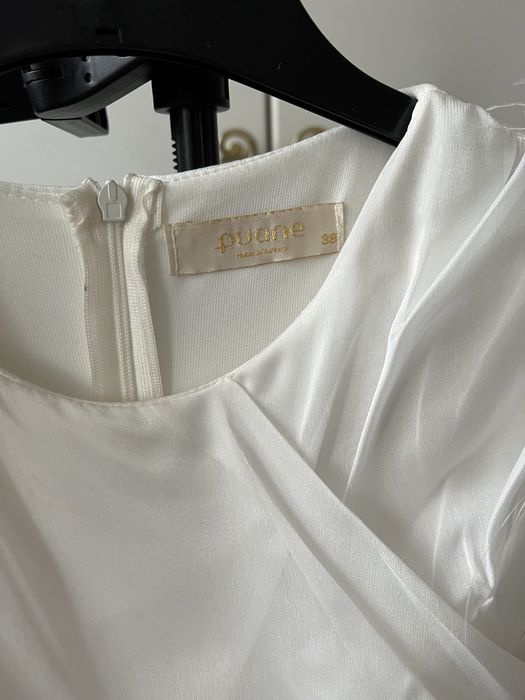 Белое платье из шифона