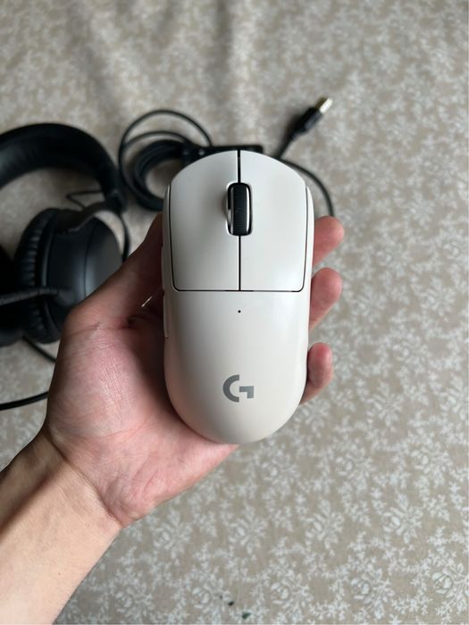 мышка logitech g pro x superlight 1 и наушник hyperx cloud 2