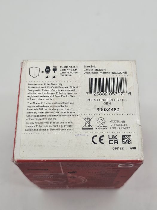 Ceas de fitness Polar Unite alb white / roz cu monitorizare a activită