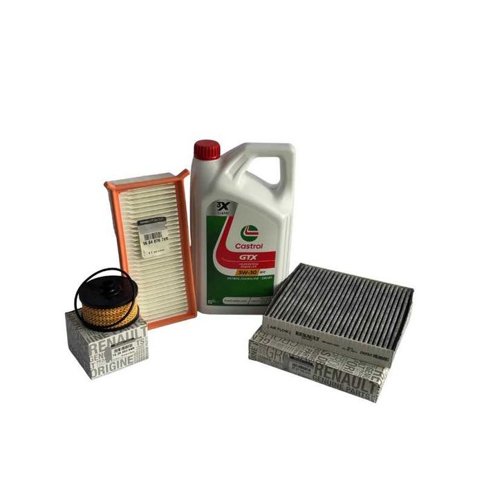 Pachet revizie schimb ulei original Dacia 0.9 TCe fara GPL ulei Catrol 5W30 RN17