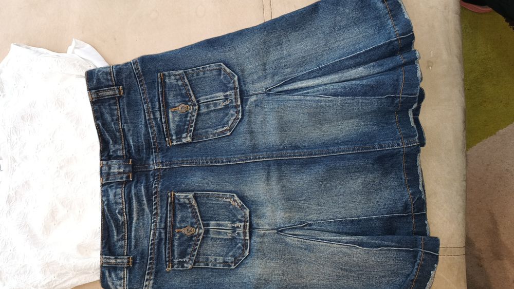 Дънкова пола Vero moda с подарък блузка