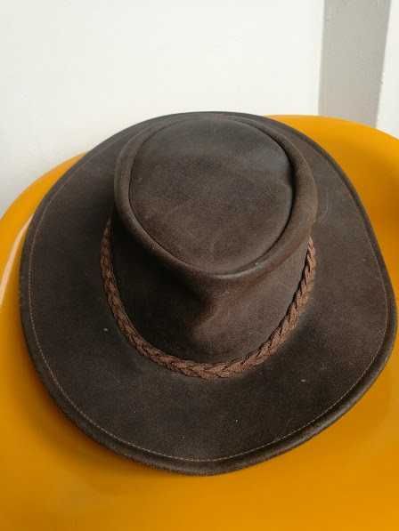 каубойска шапка дебела естествена кожа