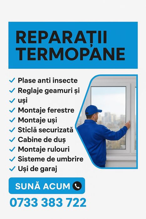 Montaj Tâmplărie PVC și Aluminiu