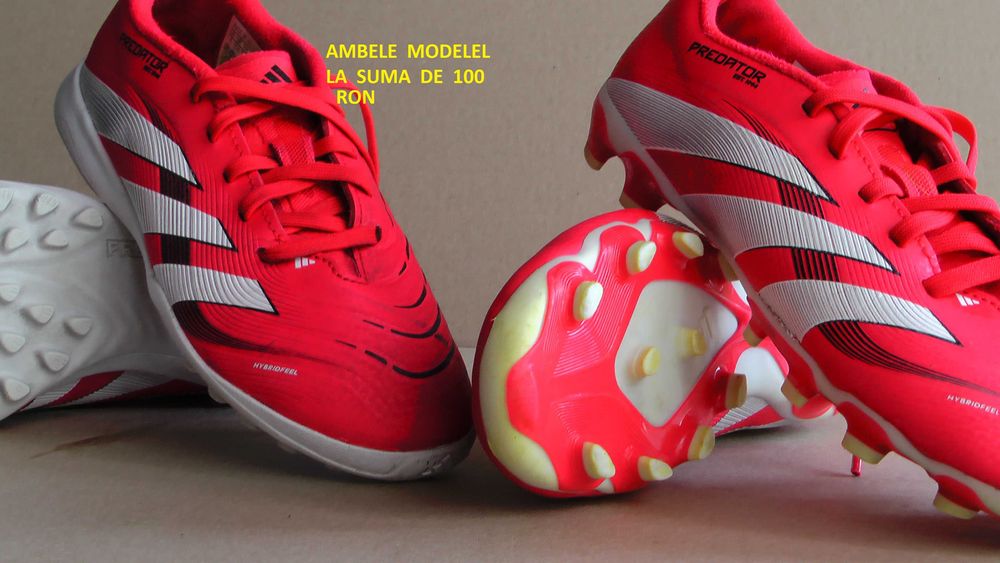 Ghete fotbal sitetic aproape noi Adidas Predator TF marimea 32