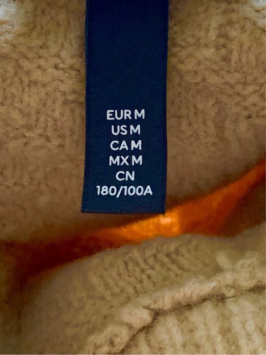 Helancă bărbați din lână, mărime M, NOUĂ, culoare maro camel, aspect luxury