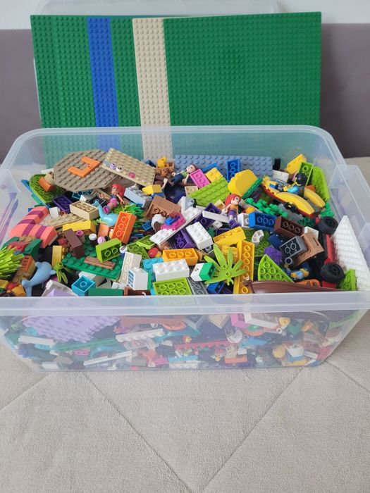Piese LEGO originale 3.5 kg + 6 plăci