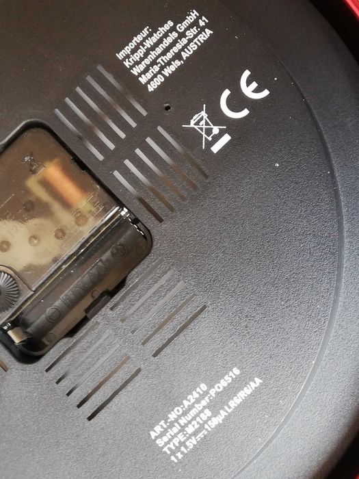 Ceas de perete austriac Twins, 25 cm, mecanism quartz premium Deli