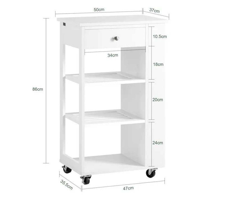 Кухненска количка на колела, кухненски шкаф Vivre