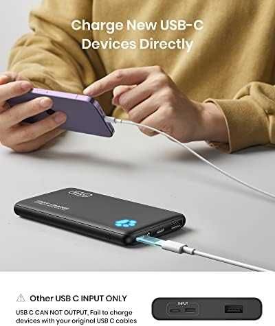 Ново Преносимо зарядно устройство 10000mAh 22,5W PowerBank USB C