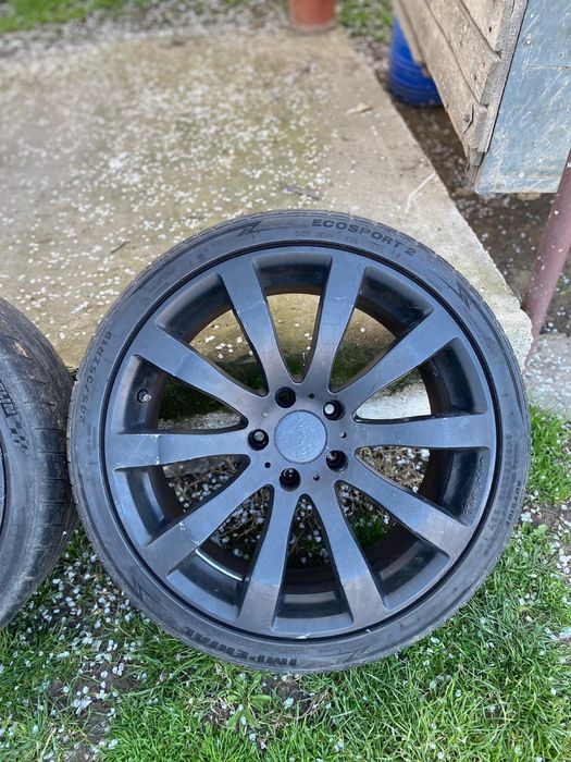 Vând set complet jante + cauciucuri pe 19” – design sport, negru mat