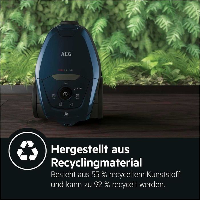 Прахосмукачка с торба AEG VX82-1-2ST 600W изключително тиха