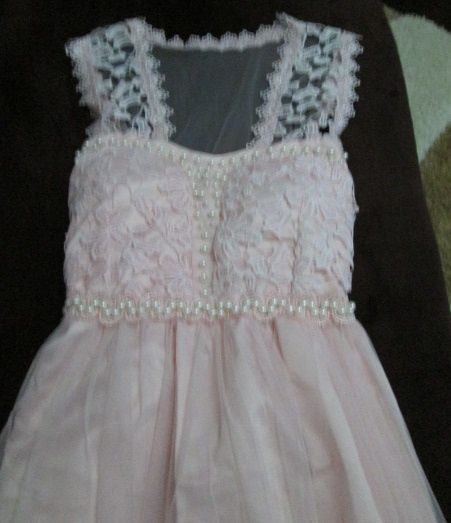 Rochie voal roz pal
