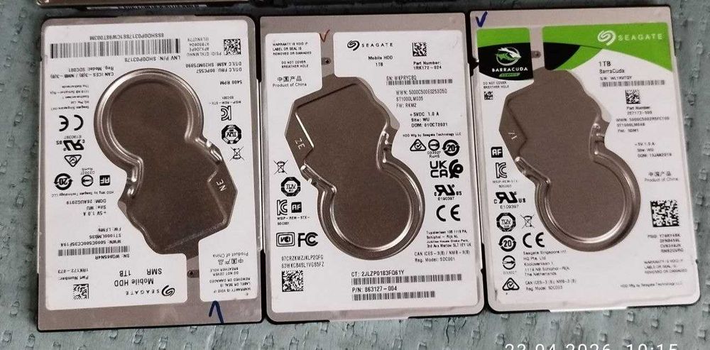 HDD Seagate 1TB 2,5" 100%