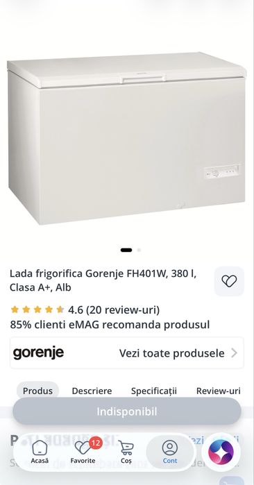 Lada frigorifica 380l
