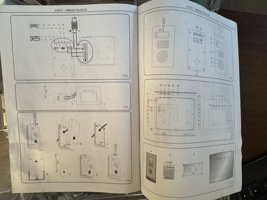 Interfon nou - sigilat - Extel MOMBO - Ecran interior tip oglinda