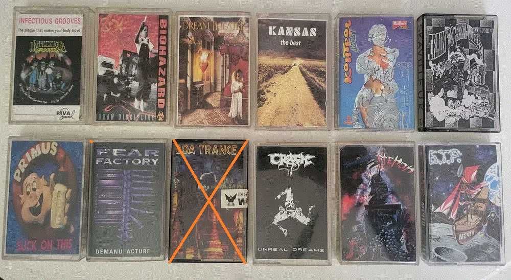 Разнообразна музика и филми (касети и дискове)