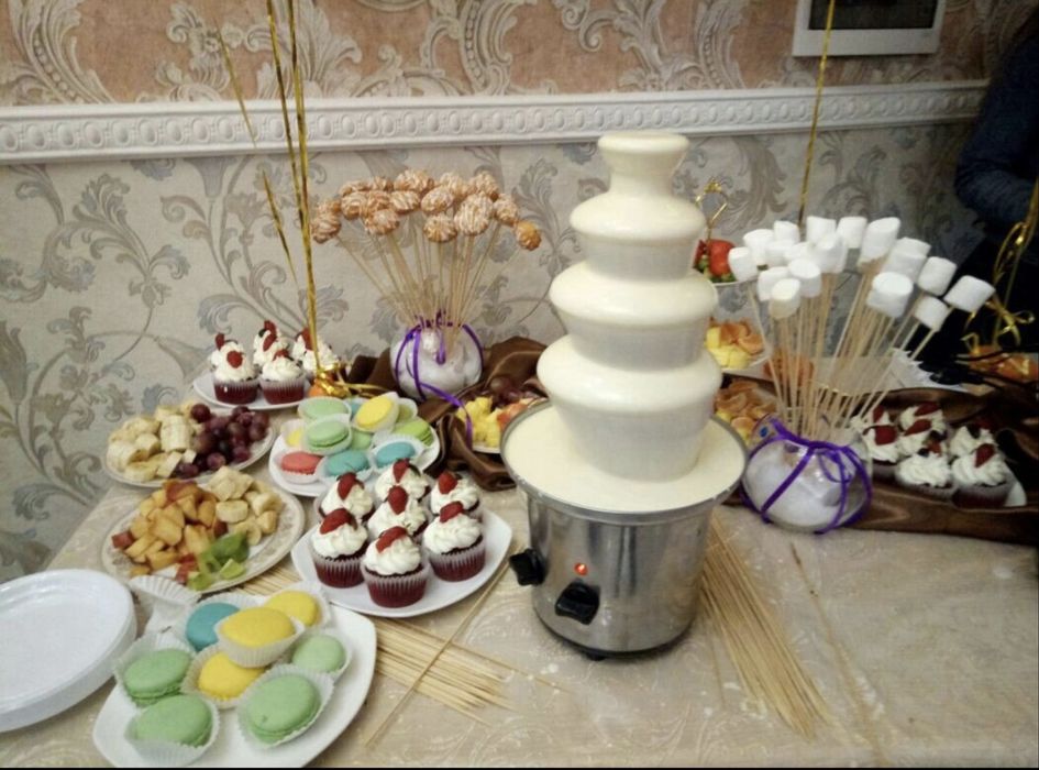 Шоколадный фонтан, фуршет
