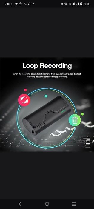 Диктофон 16 кунгача ёзадиган.64 гб юотир Diktofon