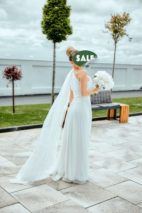 Rochie mireasă, mătase naturală