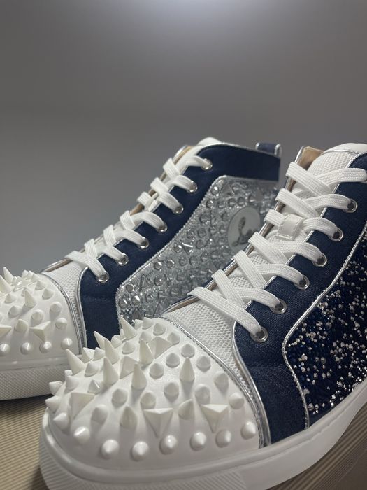 Christian Louboutin High White Blue