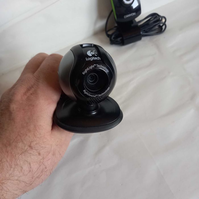 3 camere web 2 x LOGITECH și CANYON, second hand, funcționale