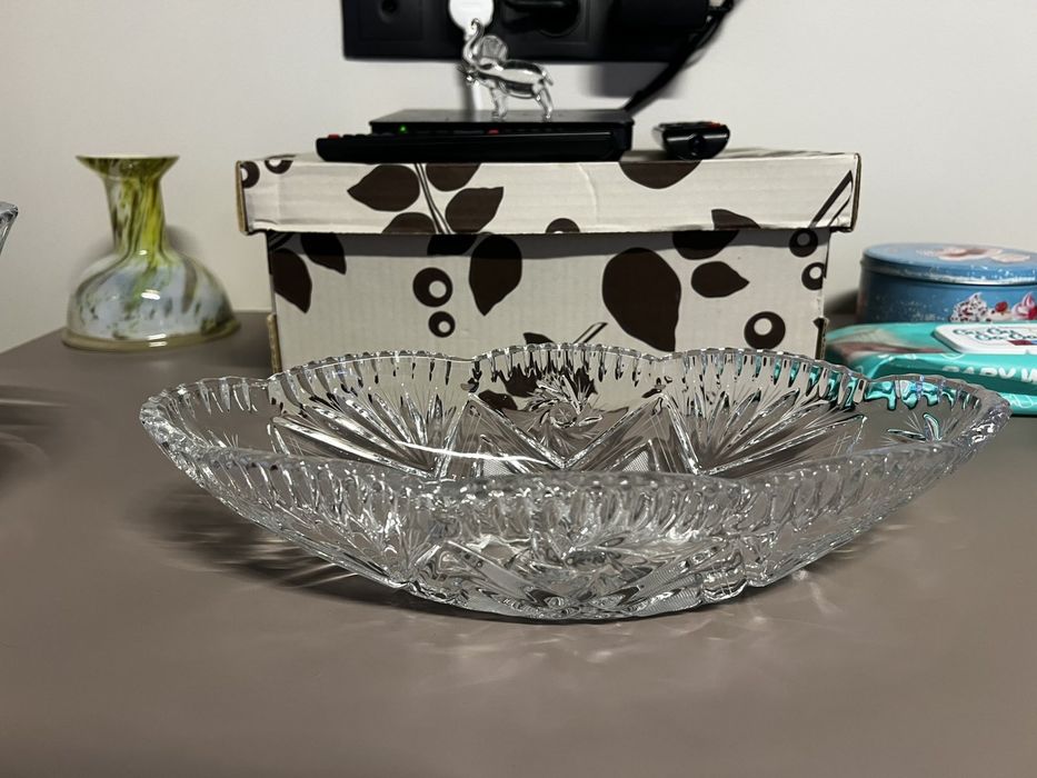 Български ръчно изработени кристални чаши / кристална купа