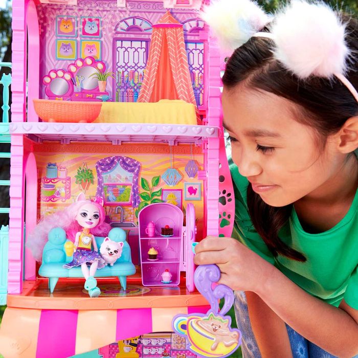 Enchantimals апартамент в града с кафене Къща с кукла
