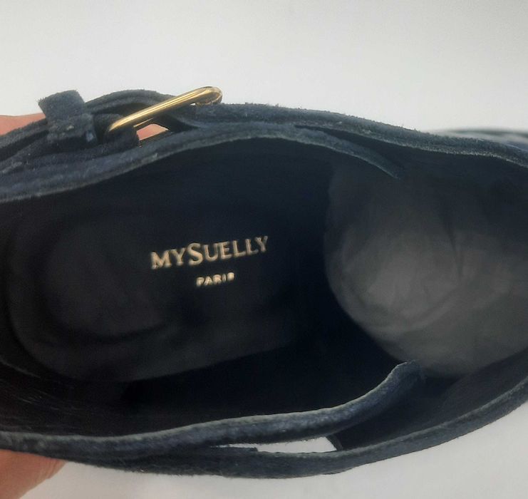 Superbe botine/ciocate lux MY SUELLY PARIS noi handmade piele integral deosebite 40