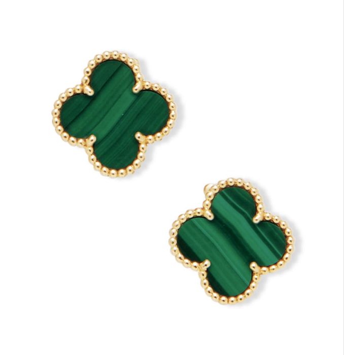 Van Cleef обеци с 18к позлата и сертификат / всички видове