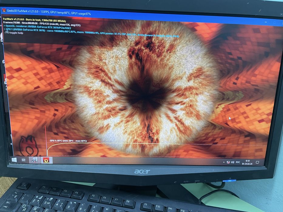 RTX3070 8GB в отличном состоянии