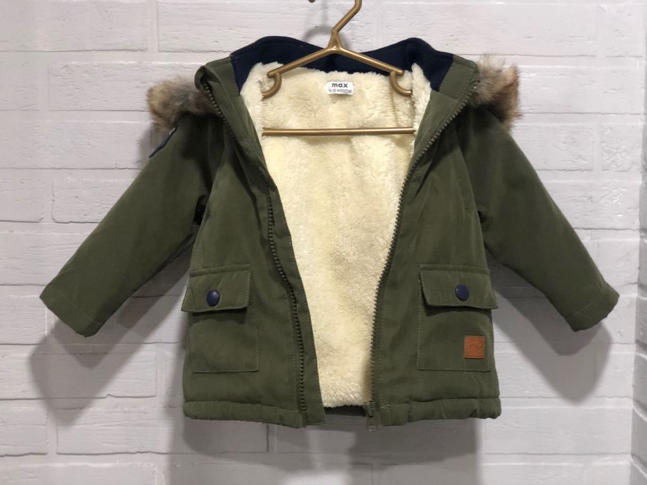 Куртка парка на мальчика 9-12 месяцев