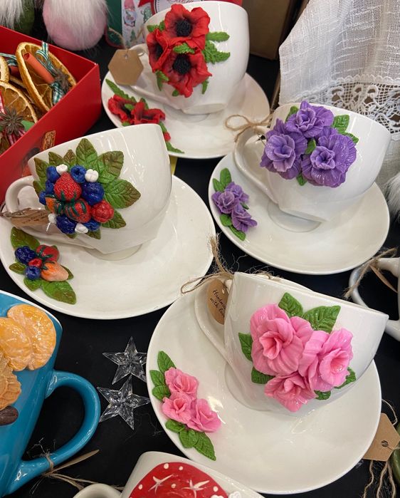 Чаши и буркани с полимерна глина