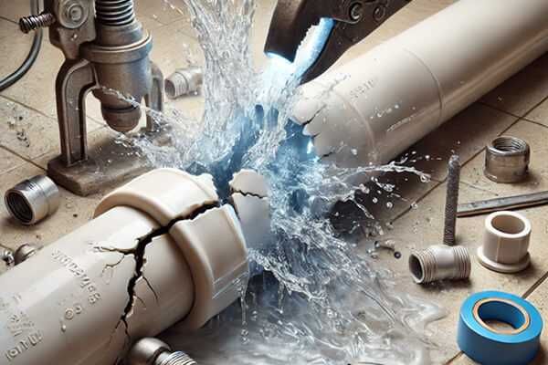 Устранение течей в трубах