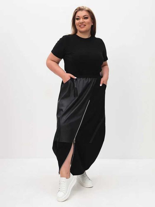 Юбка длинная чёрная