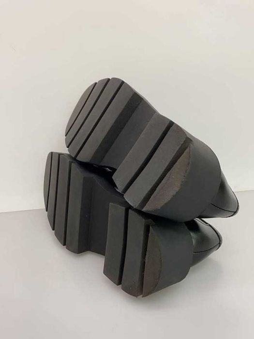 Zara черные кожаные лоферы 38р