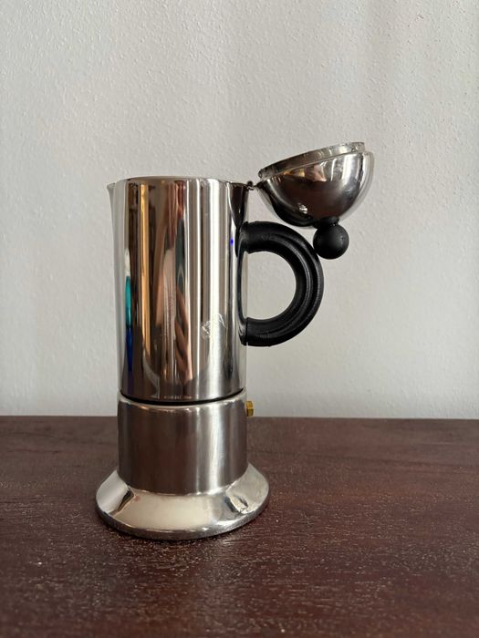 Cafetieră moka 6 cești VEV Vigano inox – inducție, design italian stil anii ’70