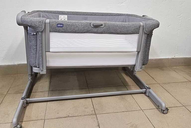 Бебешка кошара с падаща страна Chicco Next 2 Me, Magic Evo тъмносива