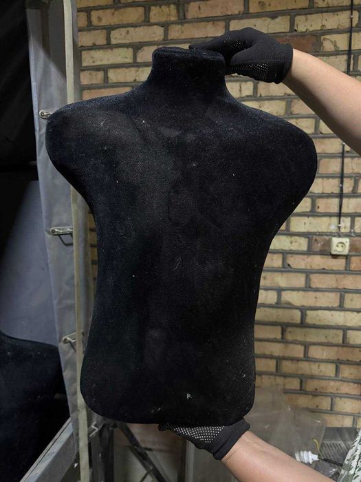 Манекен  бюст   замшевый