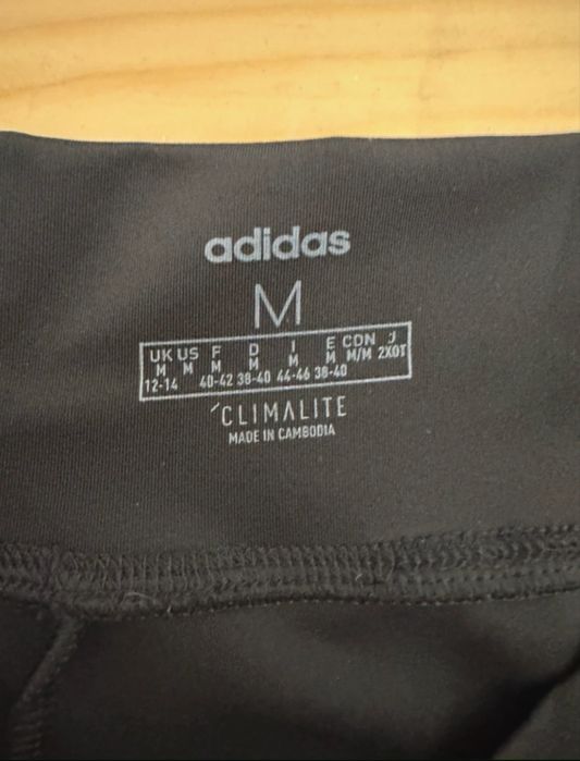 Pantaloni thermal, Adidas, marimea M, negrii.