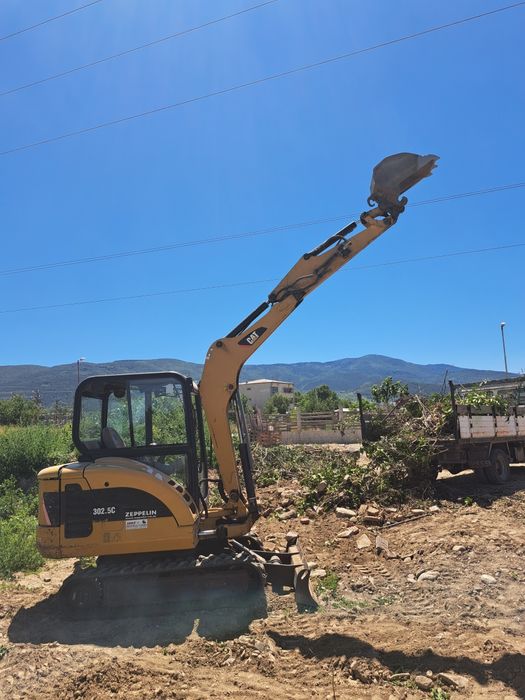 Услуги с мини багер 3т, бобкат самосвал
