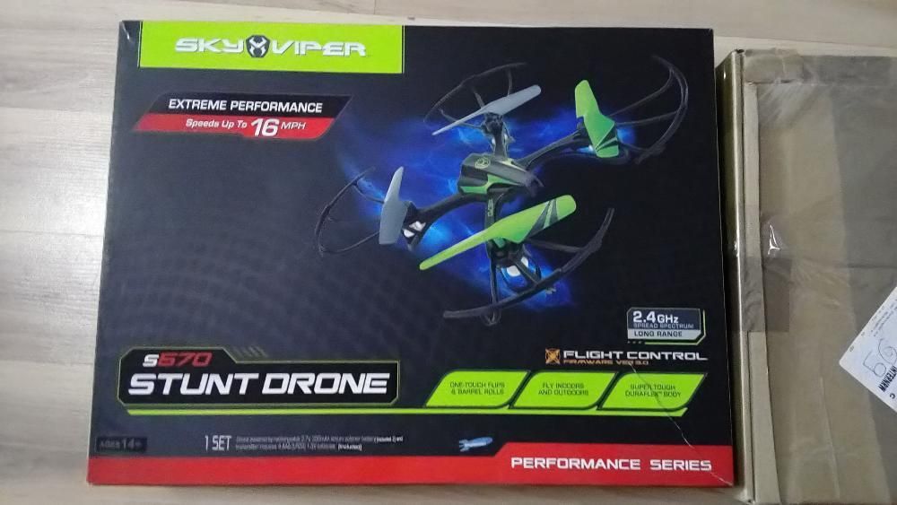 ДРОН- Sky Viper s670 Stunt Drone - 2.4 GHz Черен / Зелен - НОВ!