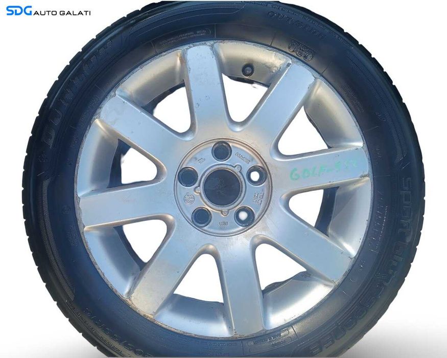 Set 4 Jante Janta Roata Roti Aluminiu 205 55 16 R16 Audi A3 8P 2004 - 2013 (1K0601025R 6.5JX16H2 ET50) [JNT0030]