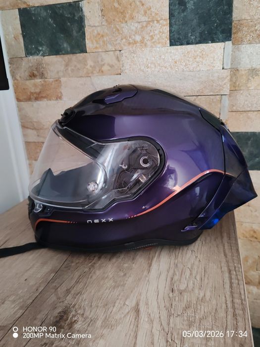 Casca moto nexx xr3x carbon purple