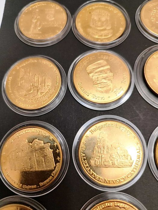 Сувенирни монети "Българското наследство" чисто нови, в капсули!