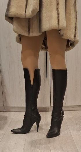 Сапоги осенние кожаные