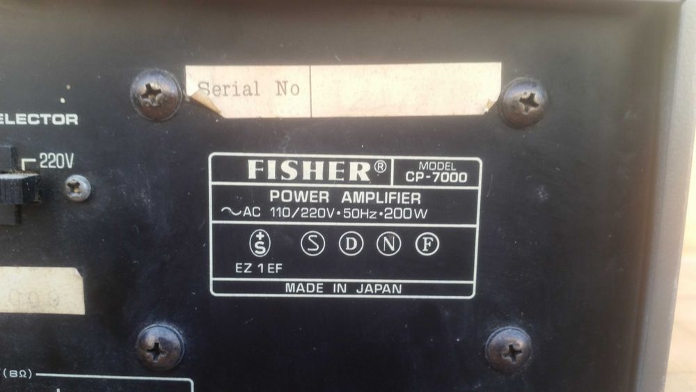 Etaj final Fisher CP-7000
