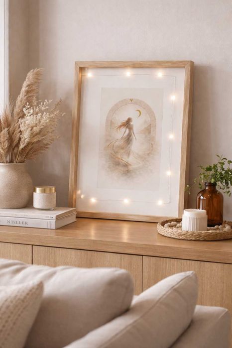 Ръчно изработени картини с лампички