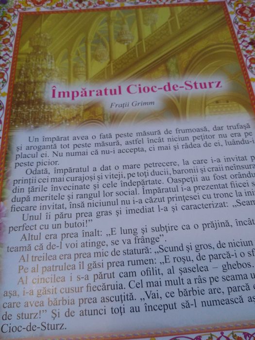 Cartea Povesti pentru prinți și prințese mici